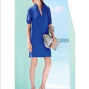 J.CREW Crepe Shift Dress Royal Blue small